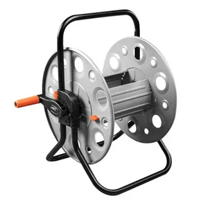 NEO TOOLS stojan pre záhradnú hadicu až 100m 1/2 alebo 30m 3/4, šedo-čierny, 15-790